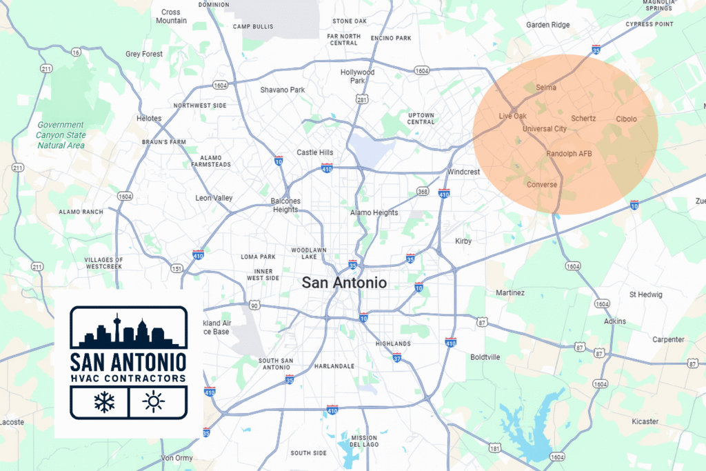 north east hvac map