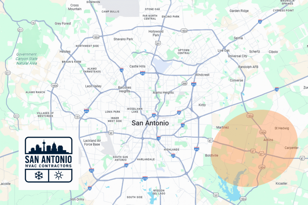 south east hvac map