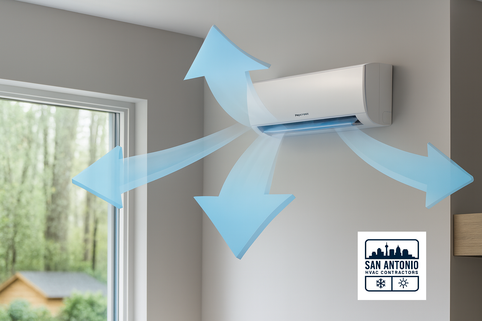 Wall mounted mini split indoor unit