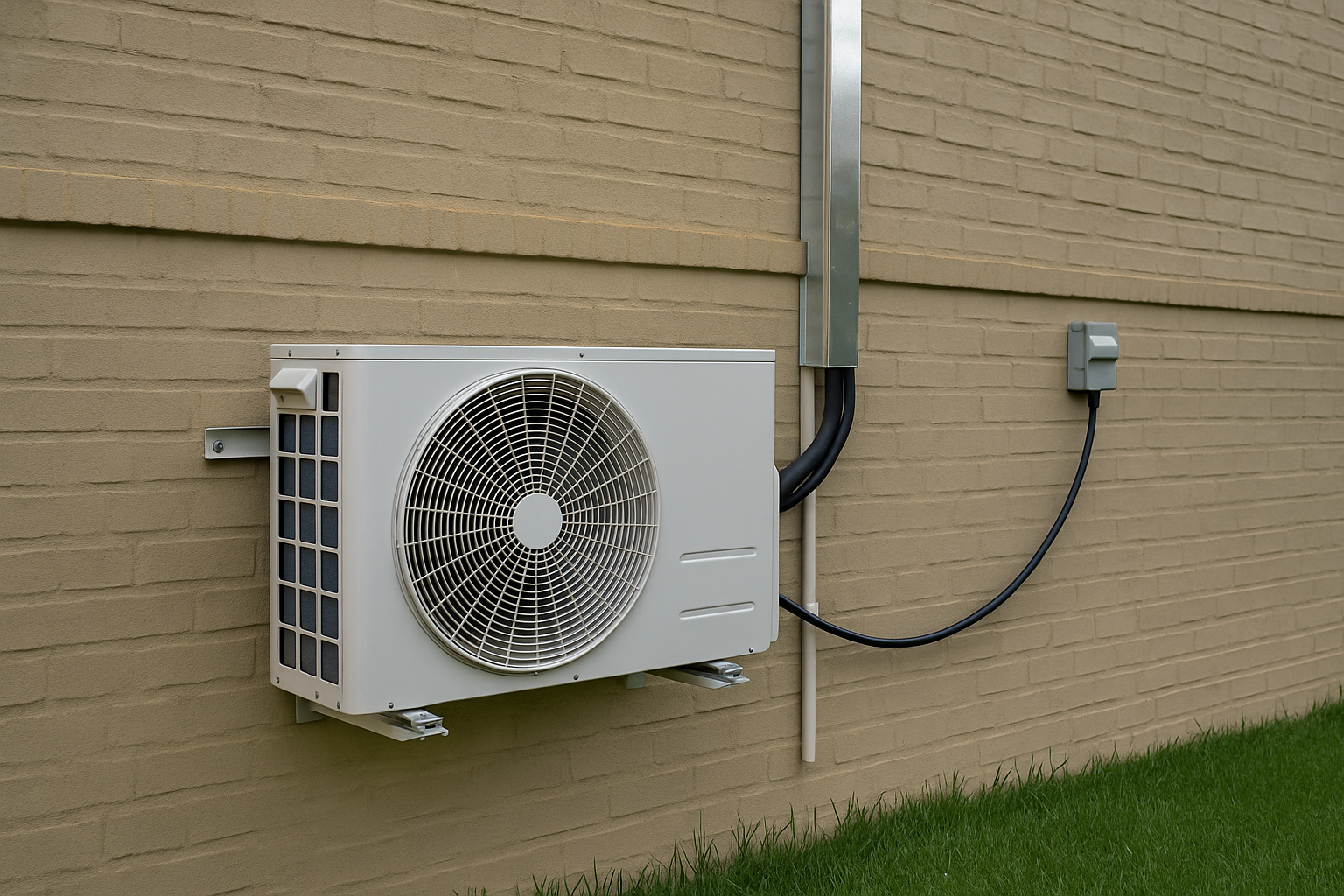 HVAC technician inspecting system